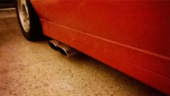 Passenger's side exhaust, included.