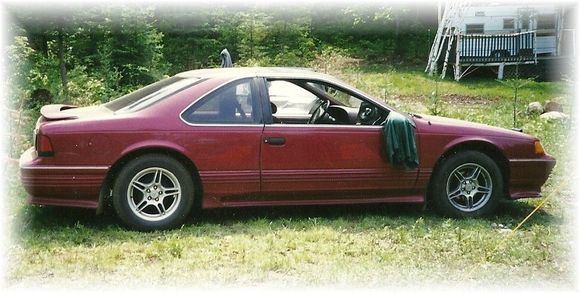 my very first car. 91 t-bird. this car was a tank. I beat the hell out of that car for 4 years and nutn ever broke. the day after i sold it, the dumb ass who bought it from me made a banana out of it in a bad crash.