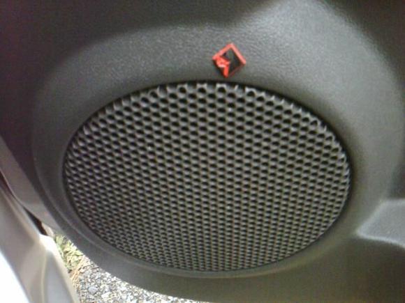 I Cut The Rockford Logo Off Of The Speaker Screens And Glued Them Over The Factory Screens