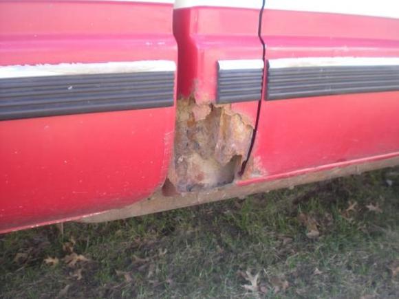 passenger side cab corner before