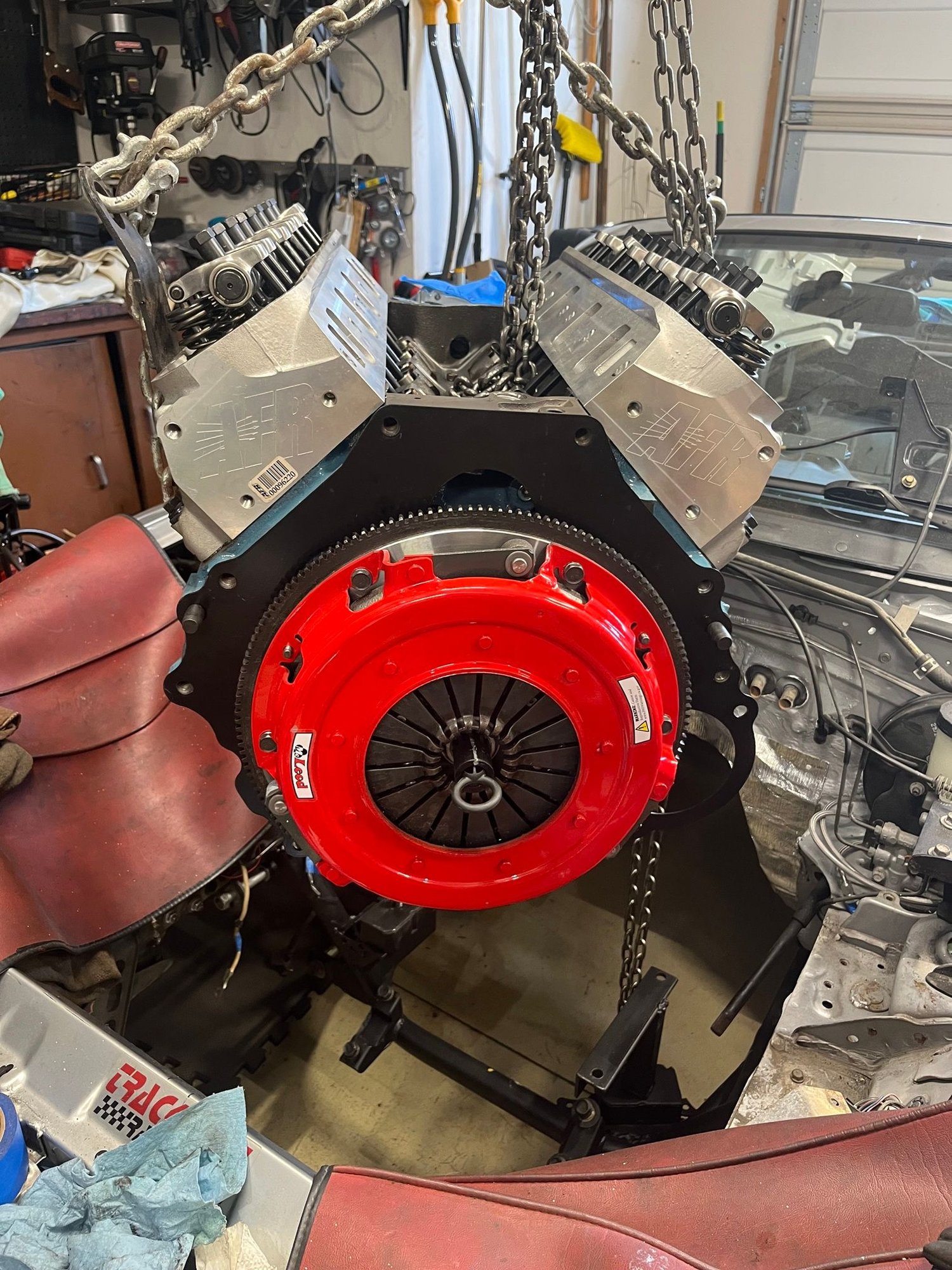 Clutch kit installed.