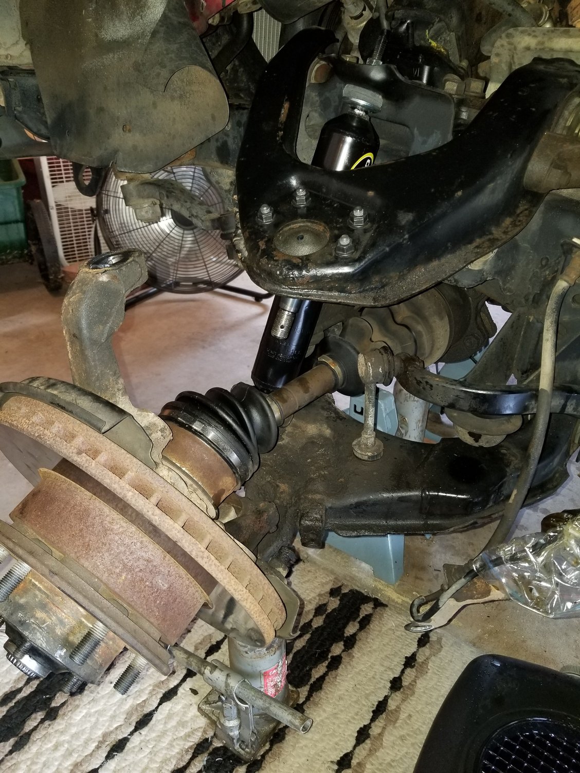 Can't get hub reattached to upper ball joint? - YotaTech ...