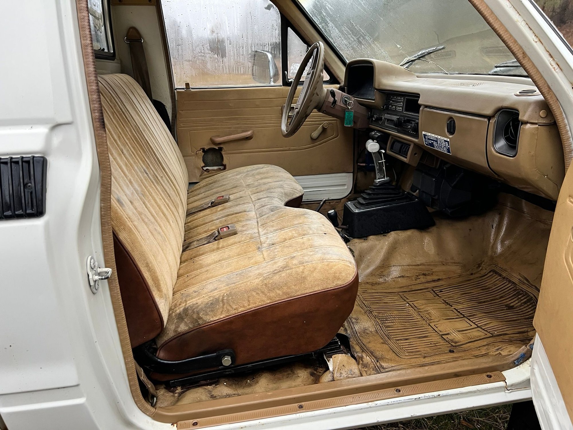 Cab is a bit nasty, but the only rust is on the driver side cab mount and gas pedal mount. the rest is rust free.
