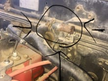 The hose in question is circled 