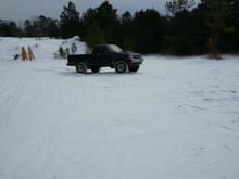 Snow in the pits