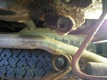 bushings removed not cleaned yet what a pain in the tail getting the shackle out had to use C clamps an slide hammer to get um out