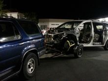 Towing a dolly & van back from Mex 350mi