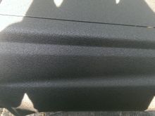 Tough to get photos of the texture with the camera in full sun