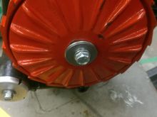 Tapped and threaded 5/16" break bolt - big time upgrade over the weak little clip holding it on before, and from what I've read, this is one of the main issues / failure points of this winch when under heavy loads