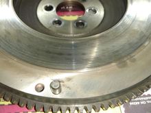 Clutch was squealing sometimes and I found this dotted pattern on the flywheel.