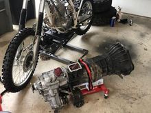 started to polish up the tcase, and did get it divorced before i quit for the day.  