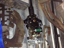 new steering column, my old exhaust parts. I think I keep everything I take off, never know when if I will want to put everything back one day.
