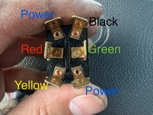 stock Toyota Tacoma switch, needed with DPDT Relay and 5amp fuse (i used 10amp)