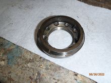this is what you'll see when the locking hub body is removed.  this brake assembly rests within the wheel hub.  imagine that the stub axle and spindle shaft are protruding through the center.  you have removed the stub axle snap ring