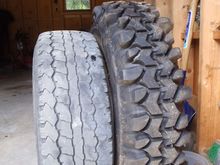 worn out 30x10.5x15 vs new swamper bias 34x9.5x15