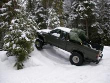 Climbing snow, no locker (yet :)-