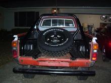 home made spare tire rack
