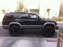 just mounted tires and 2" body lift