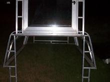 both doors flipped up for good access to the bed