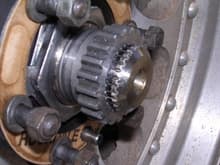 MM gear after cutting on axle shaft
