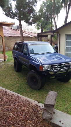 In the rain after camping