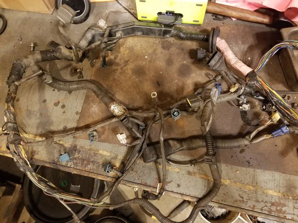 Was now able to start withn the wiring harness off the 3.0