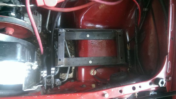 support bracket (this was just something I grabbed out of the scrap pile.  I didn't do those terrible looking welds, but it was late and it works (and won't be seen)