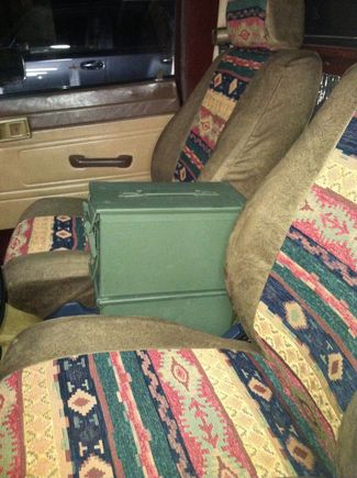 2 short boxes, stacked.
Pretty good height but it might be a little tall when I add the pad.