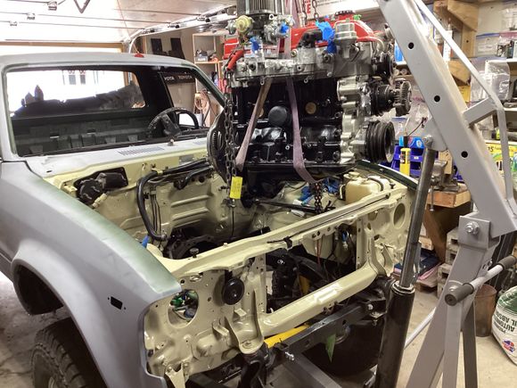 The lift maxed out just clearing the front end. 