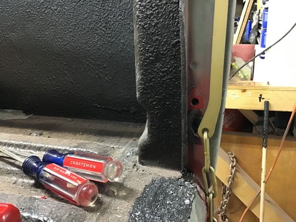 The stays didnt quite line up with the stay stops on the newer model bed so the stops got relocated. 