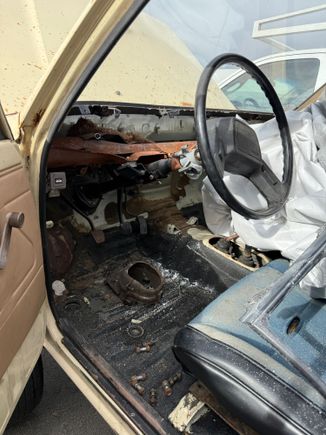 Completely gutted interior