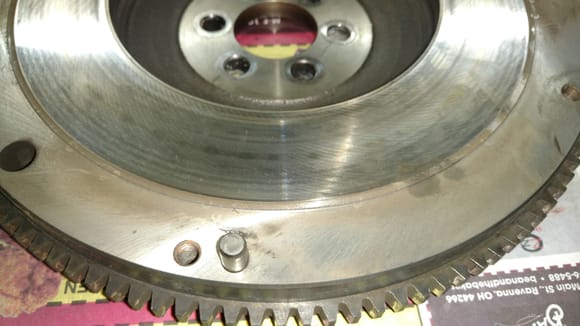 Clutch was squealing sometimes and I found this dotted pattern on the flywheel.