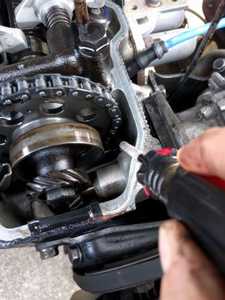 Chain slack on driver's side