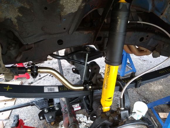 New front springs and adjustable drag link