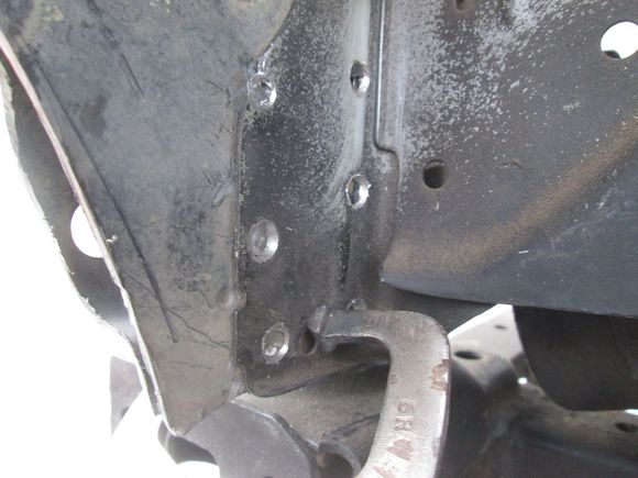 by using the factory alignment markings and several of the old spot welds that lined up.