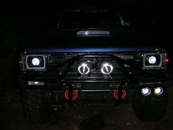 HID Projector conversion. Angel eye CCFL rings on.