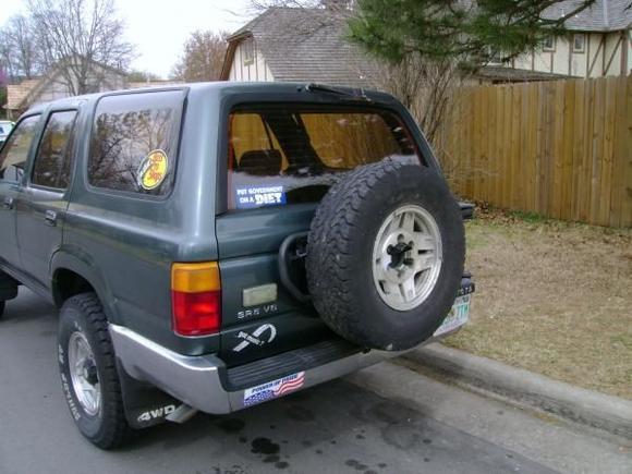 Got a tire for the back now. Decided I would take a few pics of it being loaded on.