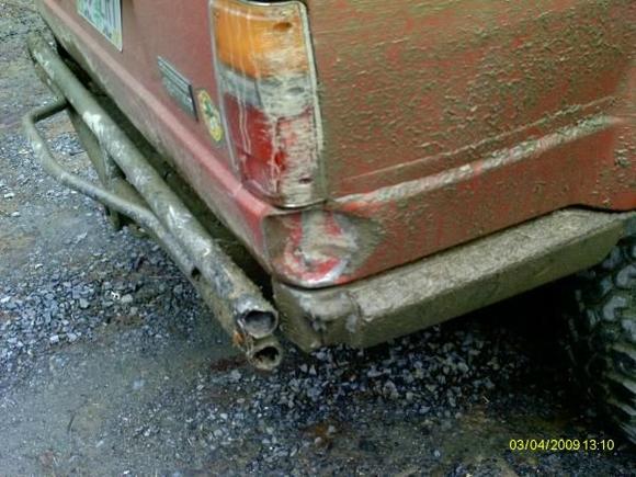 trail scrape damn muddy windows