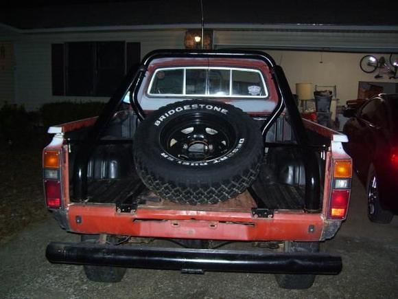 home made spare tire rack