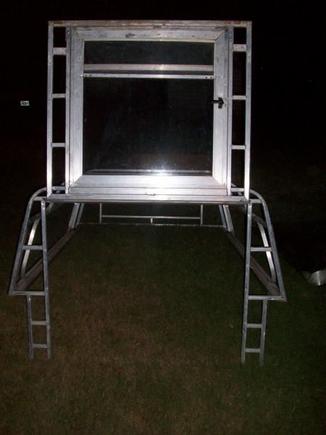 both doors flipped up for good access to the bed