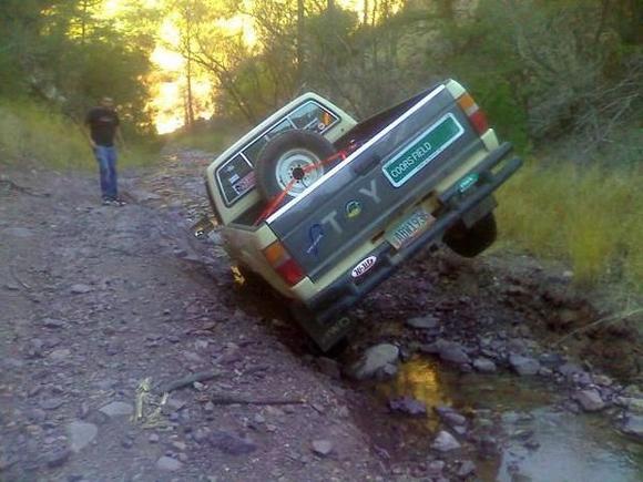 Found a hole it didint look that deep!