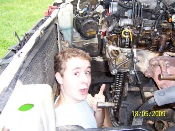 I was in there for an hour cleaning the front of my block where my timing chain goes