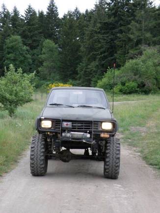 In the driveway ready for wheelin
