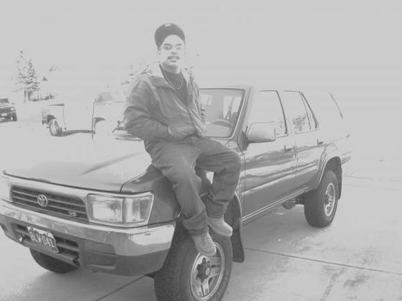 Me and my yota, very first day i bought it, toyota truck owner for the very first time...lol
