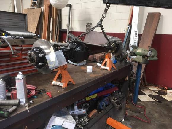 Unfortunately did not get photos of rebuilding axle assemlby