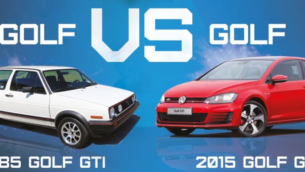 1985 GTI vs. 2015 GTI - Image via VWPartsVortex.com