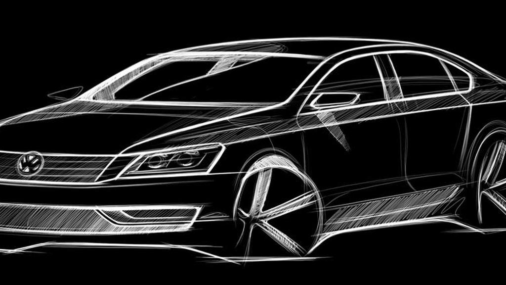 Volkswagen New Midsize Sedan official sketch