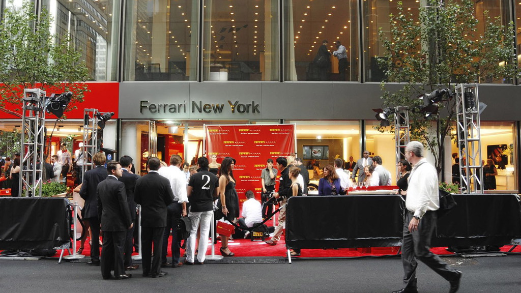 Ferrari Store of New York, grand opening