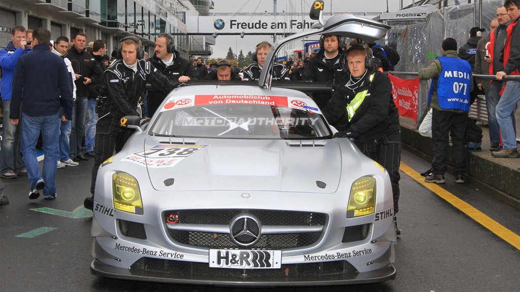 Mercedes-Benz SLS AMG GT3 race debut