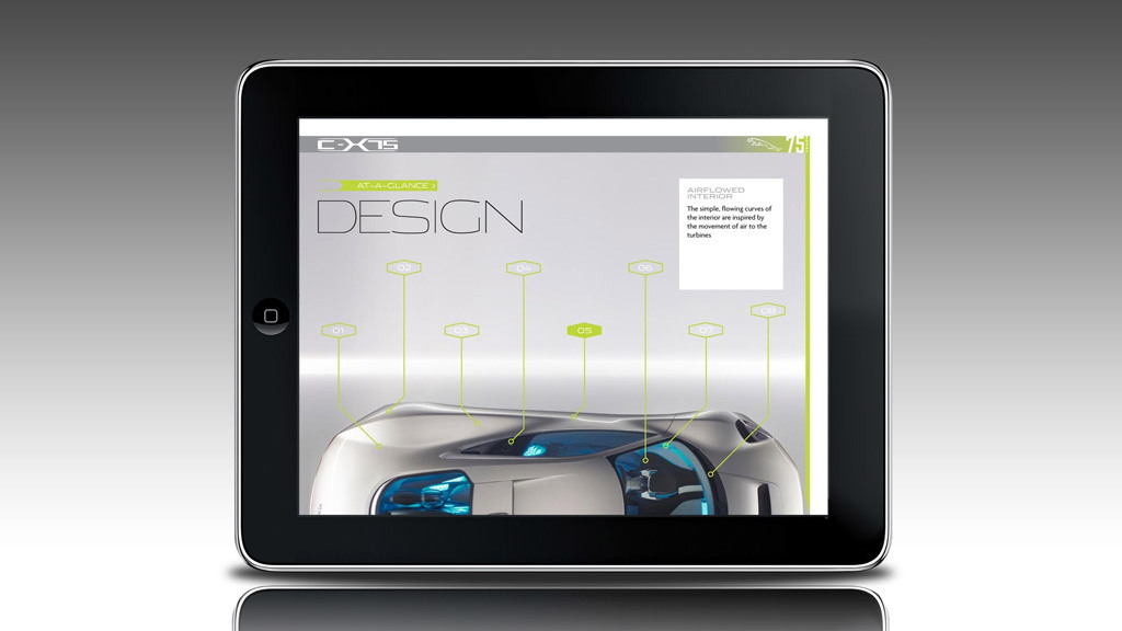 Jaguar 75th anniversary Apple iPad app